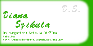 diana szikula business card